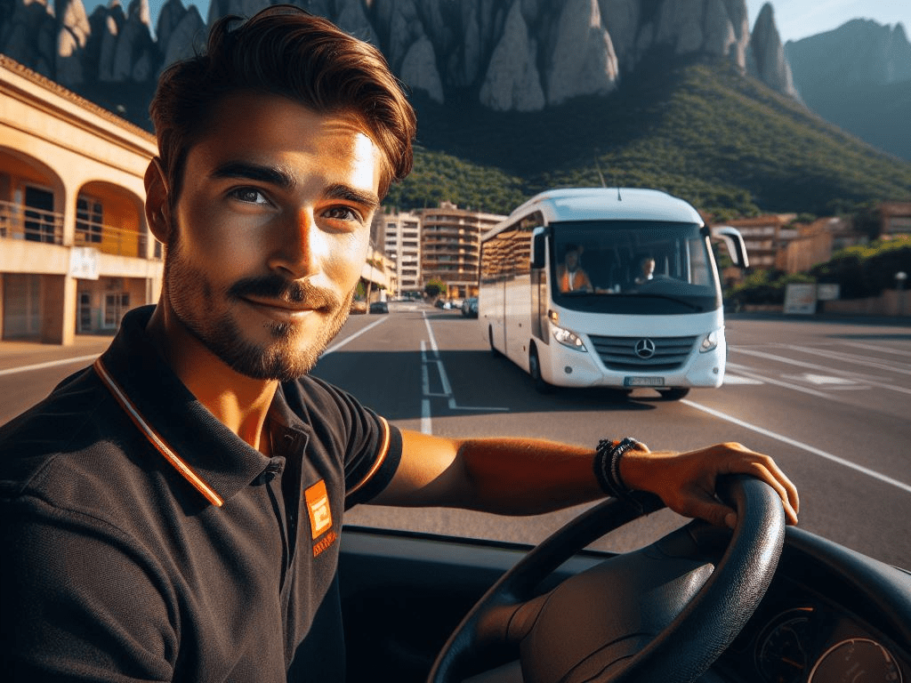 蒙特塞拉特停车场的司机