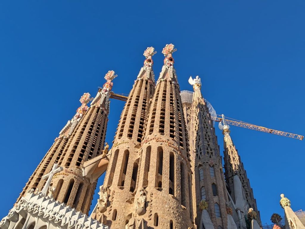 Sagrada Familia, torres, lateral